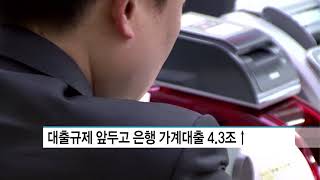 대출규제 앞두고 은행 가계대출 4.3조↑…주택거래량 확대