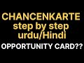 What is this CHANCENKARTE? UNDERSTANDING CHANCENKARTE in Germany| Key Points before visa Application