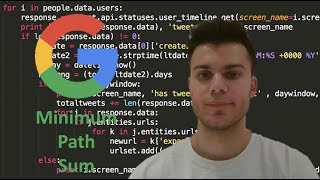 GOOGLE CODING INTERVIEW - MINIMUM PATH SUM (LEETCODE)