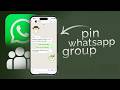 How to Pin WhatsApp Group in iPhone (tutorial)