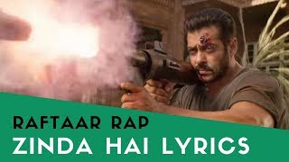 Zinda Hai | Raftaar Rap Lyrics | Whatsapp status