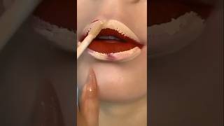 Glossy lips tutorial #asthetic #makeup #lipstick #korean #shorts #cute #beauty #wedding #redcolor