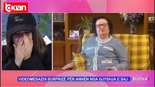 Krenare për mbesën, Anna Gjebrea përlotet nga urimi i gjyshes