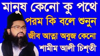 মানুষ কেনো কু পথে পরম কি বলে শুনুন    shamim ali chisti