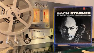 Bach: Janos Starker – Suites For Unaccompanied Cello Complete Reel 1/2 SIDE A Reel to Reel