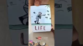 FlipBook - My Life Cycle 😭 #flipbook #art #life #shorts