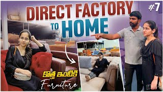 Ep:7 | Sofa \u0026 Dining table shopping in Hyderabad | Factory to Home | Full shop tour#voiceofvasapitta