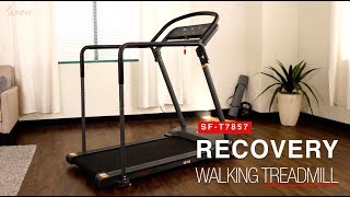 Sunny Health & Fitness SF-T7857 Recovery Walking Treadmill with Low Profile Deck
