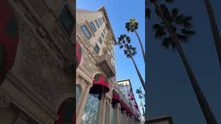 Walking down the streets on Rodeo Drive in Beverly Hills LA. Carol of the bells best version