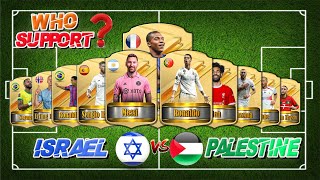 Israel Vs Palestine  Famous Footballers Who SUPPORT Palestine Or Israel
