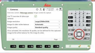 Leica Captivate Total Station with Imaging - Settings