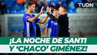 ¡El debut HISTÓRICO de Santi Giménez, jugando con ‘Chaco’, su papá y referente de Cruz Azul! | TUDN