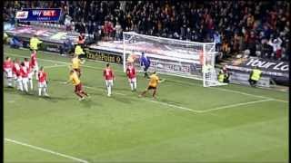 Nahki Wells last minute free kick over seven man wall