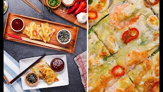 How To Make Korean Seafood Scallion Pancakes • Tasty Recipes