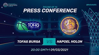Tofas Bursa v Hapoel Unet-Credit Holon - Press Conf. | Basketball Champions League 2020/21