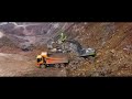 zoomlion excavators help the construction of mountainous area in yichang hubei in china