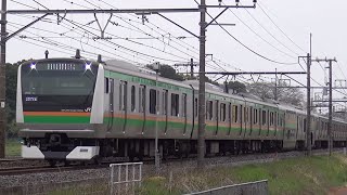 【撮影スポット】上野東京ラインE231系・E233系　東大宮〜蓮田(ヒガハス)