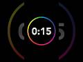 ⏱️15 Second Countdown Timer with Clock Ticking Sound & Finish Ding 🔔