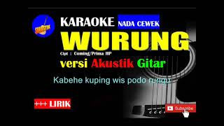 WURUNG Karaoke versi Akustik Gitar NADA CEWEK