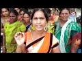 women s hold protest against congress over bathukamma sarees in jagtial cvr news