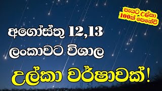 වසරේ හොඳම උල්කා වර්ෂාව මේ සති අන්තයේ I Perseids meteor shower 2024