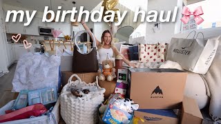 my *HUGE* 22nd birthday haul | money, bags, shoes & more 💌
