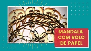 Como fazer mandala com rolo de papel higiênico? #DYI #façavocêmesmo