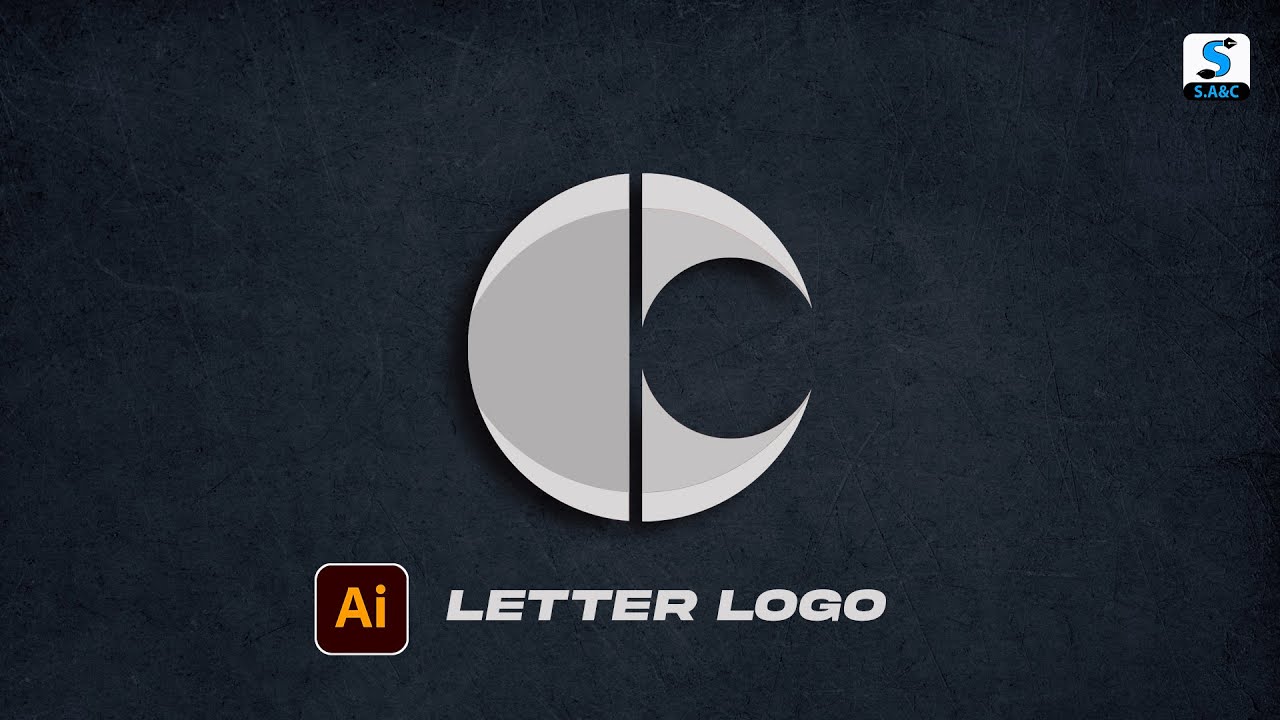 C Letter Logo Design In Adobe Illustrator Illustrator Tutorial By