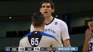 Boban Marjanovic Breaks the Rim at Austin Spurs Game!