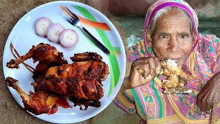 Whole fried chicken | Restaurant style | Full chicken roast | Village cooking | Rural Odisha