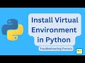 Create Virtual environment in vs code python | Troubleshoot execution policies error