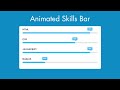 Animated Skills Bar UI Design using only HTML & CSS