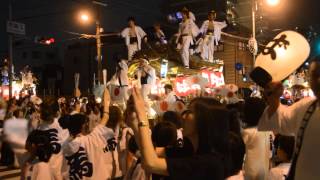 2014大阪市だんじり祭り平野郷夏祭り試験曳き　馬場町②（平成26年6月28日）