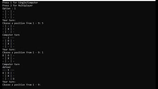 Tictactoe Game In Python With Source Code | Source Code & Projects