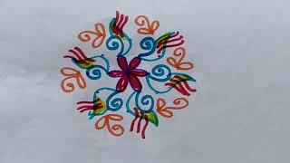 daily rangoli design 🌺daily kolam 🌺simple rangoli design 🌺 simple muggulu 🌺