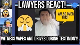Lawyers React To Witness VAPING and DRIVING | Alejandro Romero | Johnny Depp Vs Amber Heard