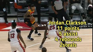 Jordan Clarkson Highlights Vs Miami 11 points , 5 Assist ,4 reb and 2 stls