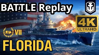 Florida's Epic Tier 7 Battleship Gameplay Experience