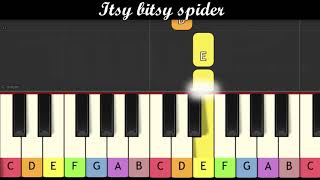 Nursery Rhymes - Itsy bitsy spider (Piano for children)