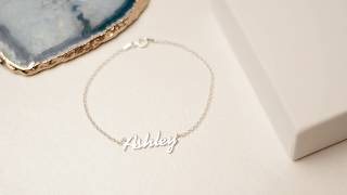 .925 SILVER PERSONALIZED NAME BRACELET