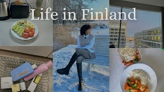 Days in my life in Finland | Living alone diaries | aesthetic cooking  | cozy winter in Finland 🇫🇮❄️