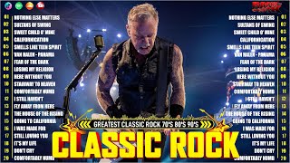 Best Classic Rock Songs 70s 80s 90s - Guns N' Roses, AC/DC, Queen, Metallica, Pink Floyd, Bon Jovi