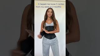 How to get a small waist | How to see results waist training #shorts #waisttrainer #waisttraining