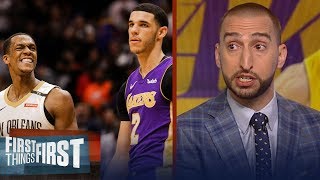 Nick and Cris on Rajon Rondo's impact as a mentor to Lonzo Ball | NBA | FIRST THINGS FIRST