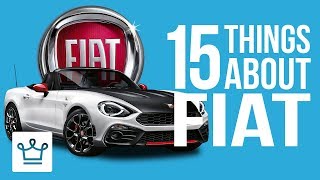 15 Things You Didn't Know About FIAT