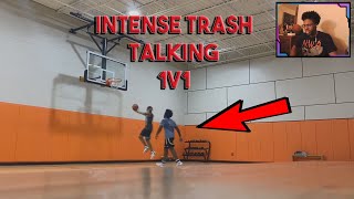 "I CROSSED HIM" INTENSE 1V1 Basketball Vs Trash Talker Reaction