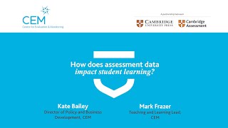 How does assessment data impact student learning?