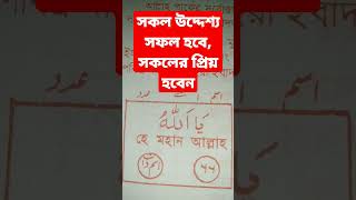 সকল উদ্দেশ্য সফল হবে এবং সকলের কাছে প্রিয় হবেন, ইনশা আল্লাহ।