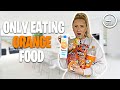 I ONLY ATE ORANGE FOOD FOR 24 HOURS!!