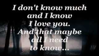DON'T KNOW MUCH (Lyrics) - LINDA RONSTADT / AARON NEVILLE